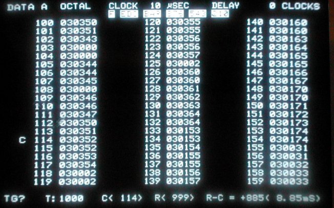 8008 instruction execution - address trace