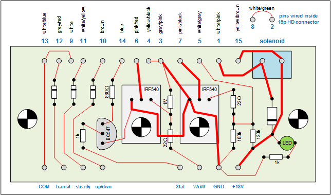 Landing Gear circuitry PCB layout