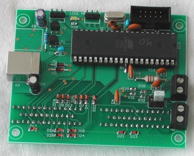 assembled Control board - component side